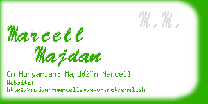 marcell majdan business card